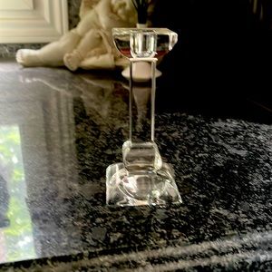 Crystal candlestick holder